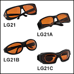 レーザ保護眼鏡、可視光透過率 33%