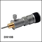 差動マイクロメータヘッド、Ø9.5 mm(Ø3/8インチ) 取付取付バレル付き、移動量8 mm