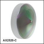 円錐(アキシコン)レンズ、ARコーティング付き：1050～1700 nm 