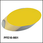 保護膜付き金コーティング楕円ミラー