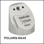 Ø25.4 mm(Ø1インチ) Polarisミラーマウント用45°取付けアダプタ