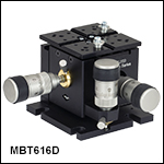 小型差動アジャスタ付き3軸MicroBlockステージ