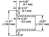 General Diagram of a KF25 Flange