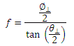 Collimating Eq 1