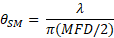 Equation for Far Field Divergence Angle in Single Mode Fiber