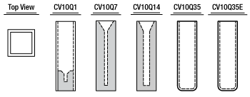 UV Fused Quartz Cuvettes Drawing