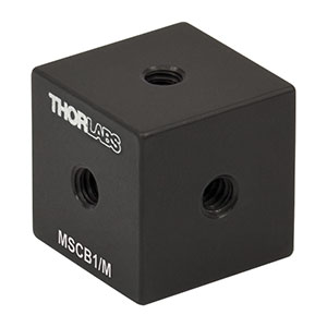 MSCB1/M - 12.7 mmコンストラクションキューブ、M3 x 0.5タップ穴付き(ミリ規格)