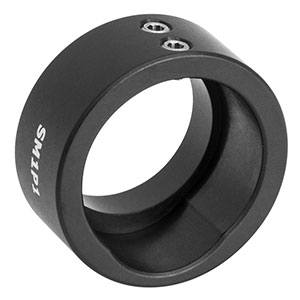 SM1P1 - SM1外ネジ付きアダプタ、Ø25 mm～Ø25.4 mm(Ø1インチ)光学素子用、内孔深さ13.0 mm