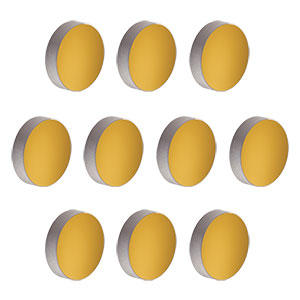 PF10-03-M01-10 - Ø1in Protected Gold Mirror, 10 Pack