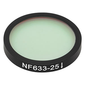 NF633-25 - Ø25 mm Notch Filter, CWL = 633 nm, FWHM = 25 nm