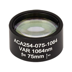 ACA254-075-1064 - High-Power Air-Spaced Doublet, 1064 nm, f = 75 mm