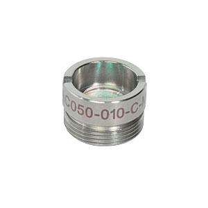 AC050-010-C-ML - f=10 mm, Ø5 mm Achromatic Doublet, M9x0.5 Threaded Mount, ARC: 1050-1620 nm 