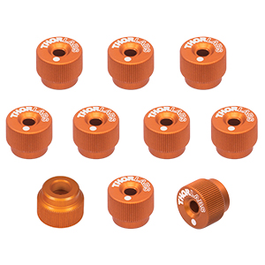 F25SSK1-ORANGE - 1/4”-80取外し可能ノブ 、オレンジ、10個入り(インチ規格)