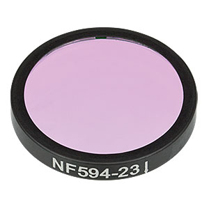 NF594-23 - Ø25 mm Notch Filter, CWL = 594 nm, FWHM = 23 nm