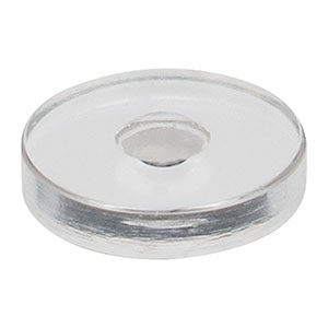 355104 - f = 0.3 mm, NA = 0.65, WD = 0.1/1.0 mm, DW = 1300 nm, Unmounted Aspheric Lens, Uncoated