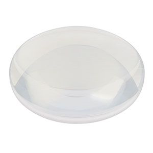 LA4545-UV - f = 100.0 mm, Ø2in UV Fused Silica Plano-Convex Lens, AR Coating: 245-400 nm 