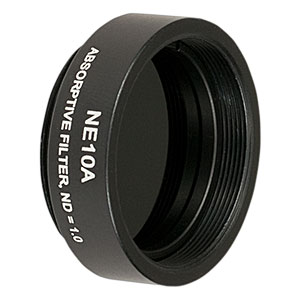 NE10A - Ø25 mm Absorptive ND Filter, SM1-Threaded Mount, Optical Density: 1.0