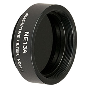 NE13A - Ø25 mm Absorptive ND Filter, SM1-Threaded Mount, Optical Density: 1.3