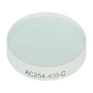 AC254-400-C - f = 400.0 mm, Ø1in Achromatic Doublet, ARC: 1050 - 1700  nm