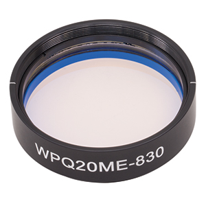 WPQ20ME-830 - Ø2in Mounted Polymer Zero-Order Quarter-Wave Plate, SM2-Threaded Mount, 830 nm