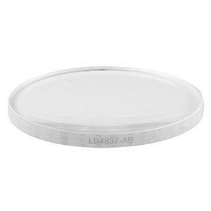 LB4837-AB - f = 250 mm, Ø1in UV Fused Silica Bi-Convex Lens, AR Coating: 400 - 1100 nm