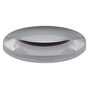 LB4030-A - f = 40 mm, Ø1in UV Fused Silica Bi-Convex Lens, AR Coating: 350 - 700 nm