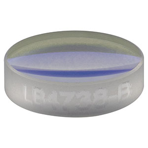 LB4738-B - f = 20 mm, Ø6 mm UV Fused Silica Bi-Convex Lens, AR Coating: 650 - 1050 nm
