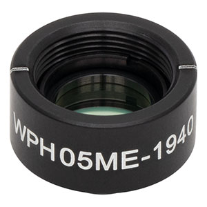WPH05ME-1940 - Ø1/2in Mounted Polymer Zero-Order Half-Wave Plate, SM05-Threaded Mount, 1940 nm