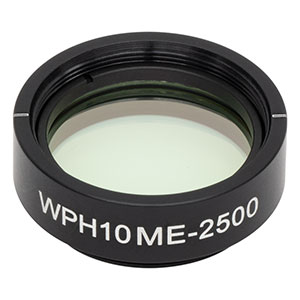 WPH10ME-2500 - Ø1in Mounted Polymer Zero-Order Half-Wave Plate, SM1-Threaded Mount, 2500 nm