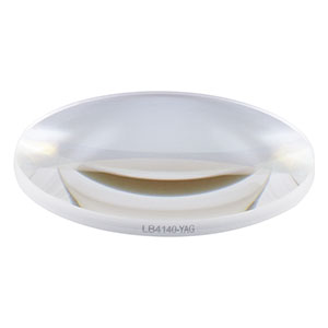 LB4140-YAG - f = 150 mm, Ø2in UV Fused Silica Bi-Convex Lens, 532 / 1064 nm V-Coat