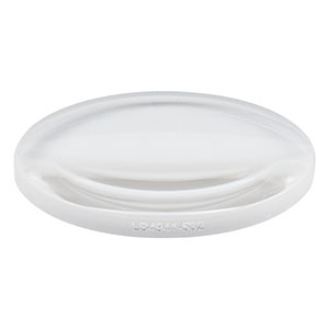 LB4941-532 - f = 100 mm, Ø1in UV Fused Silica Bi-Convex Lens, 532 nm V-Coat