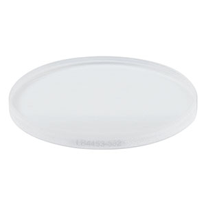 LB4453-532 - f = 500 mm, Ø1in UV Fused Silica Bi-Convex Lens, 532 nm V-Coat