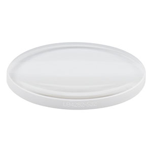 LB4282-532 - f = 200 mm, Ø1in UV Fused Silica Bi-Convex Lens, 532 nm V-Coat