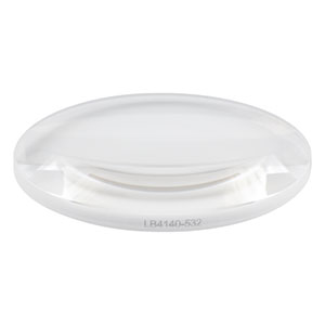 LB4140-532 - f = 150 mm, Ø2in UV Fused Silica Bi-Convex Lens, 532 nm V-Coat