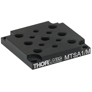MTSA1/M - ステージ MTS25&MTS50シリーズ用アダプタープレート、M6&M4タップ穴(ミリ規格) 