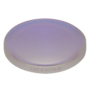 LBF41075-B - UVFS Best Form Lens, Ø1in, f = 75.0 mm, AR Coating: 650 - 1050 nm