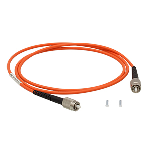 M123L01 - Ø200 µm, 0.50 NA, Low OH, FC/PC-FC/PC Fiber Patch Cable, 1 m Long