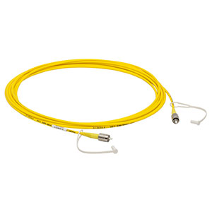 P1-405B-FC-5 - Single Mode Patch Cable with Pure Silica Core Fiber, 405 - 532 nm, FC/PC, Ø3 mm Jacket, 5 m Long