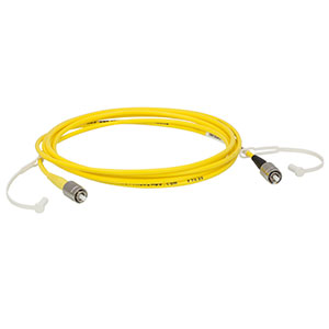 P1-405AR-2 - SM Patch Cable, AR-Coated FC/PC to Uncoated FC/PC, 405 - 532 nm, 2 m Long
