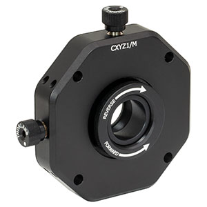 CXYZ1/M - XYZ移動マウント、Ø25 mm～Ø25.4 mm光学素子用、M6タップ穴(ミリ規格)