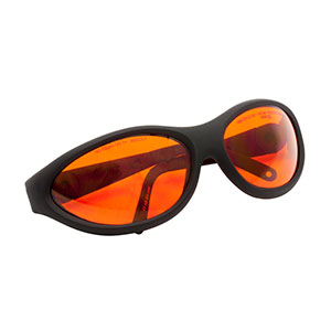 LG3B - レーザ保護メガネ、ライトオレンジレンズ、可視光透過率：48%、スポーツタイプ