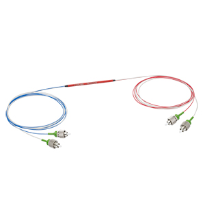 PN1550R2A2 - 2x2 PM Coupler, 1550 ± 15 nm, 90:10 Split, ≥20 dB PER, FC/APC Connectors