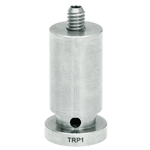 TRP1 - Ø0.47インチ 台座付きポスト、#8-32止めネジ、1/4”-20タップ穴、L = 1.0インチ (インチ規格)