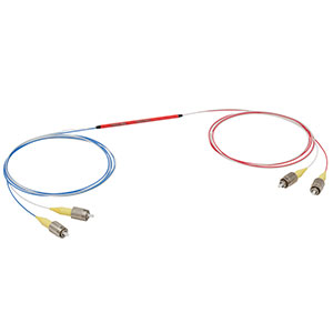 TW930R2F2 - 2x2 Wideband Fiber Optic Coupler, 930 ± 100 nm, 90:10 Split, FC/PC Connectors
