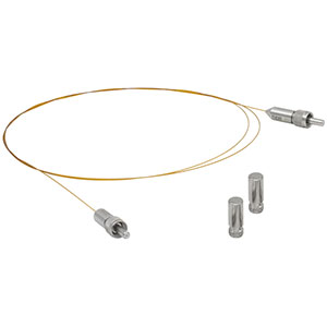 MV64L1 - Ø600 µm, 0.22 NA, UHV, High-Temp. SMA Patch Cable, Low OH, 1 m Long