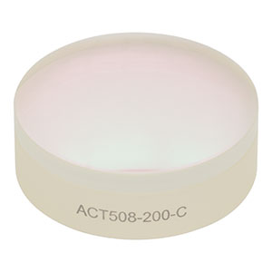 ACT508-200-C - f = 200.0 mm, Ø2in Achromatic Doublet, ARC: 1050 - 1700 nm