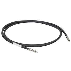 MR19L02 - Ø200 µm, 0.22 NA, High OH, SMA-SMA Armored Fiber Patch Cable, 2 m Long