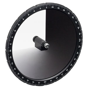 NDC-100C-2M-A - Mounted Continuously Variable ND Filter, Ø100 mm, OD: 0.04 - 2.0, ARC: 350 - 700 nm