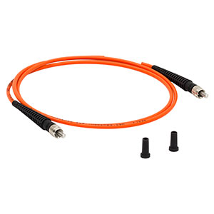 M151L01 - Ø200 µm, 0.22 NA, TECS Double Clad, SMA-SMA Fiber Patch Cable, High OH, 1 m Long