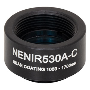 NENIR530A-C - Ø12.7 mm AR-Coated Absorptive Neutral Density Filter, SM05-Threaded Mount, 1050 - 1700 nm, OD: 3.0